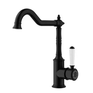 Clasico  Federation Sink Mixer Ceramic Handle Matt Black by null, a Kitchen Taps & Mixers for sale on Style Sourcebook