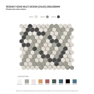 Regency Soho Multicolour Textured Mosaic Tile by null, a Outdoor Tiles & Pavers for sale on Style Sourcebook