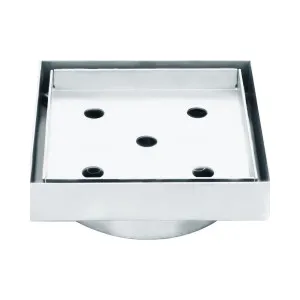 Haus 25 Tile Insert 106x106x100mm Chrome by null, a Shower Grates & Drains for sale on Style Sourcebook