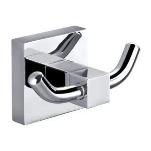 Marki Double Robe Hook Chrome by null, a Shelves & Hooks for sale on Style Sourcebook