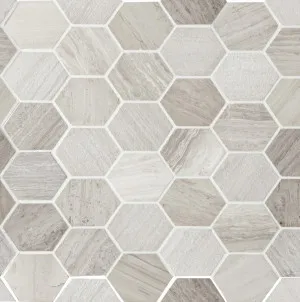Sirocco Concrete Hex Mosaic by null, a Brick Look Tiles for sale on Style Sourcebook
