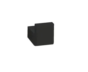 Brooklyn Robe Hook Matte Black by null, a Shelves & Hooks for sale on Style Sourcebook