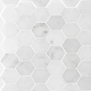 Sirocco Ice Hex Mosaic by null, a Brick Look Tiles for sale on Style Sourcebook