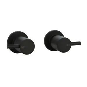 Misha 1/4 Turn Wall Top Assembly Matt Black by null, a Laundry Taps for sale on Style Sourcebook