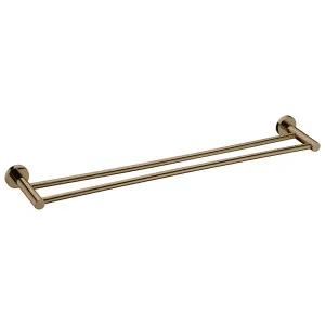 Misha Double Towel Rail 750 Brushed Copper by null, a Towel Rails for sale on Style Sourcebook