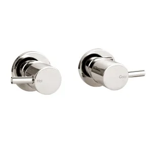 Misha 1/4 Turn Wall Top Assembly Brushed Nickel by null, a Laundry Taps for sale on Style Sourcebook