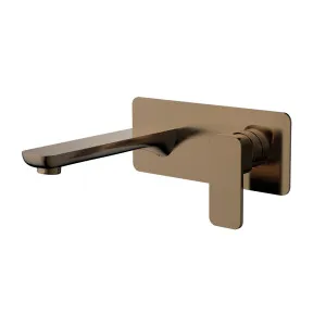 Platz Wall Basin Set Straight 180 Brushed Copper by null, a Bathroom Taps & Mixers for sale on Style Sourcebook