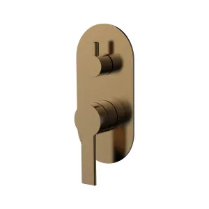 Lina Wall/Shower Mixer W Divertor Brushed Copper by null, a Laundry Taps for sale on Style Sourcebook