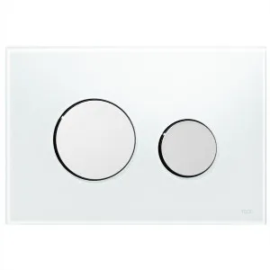 TECE Loop White Glass/Chrome Button by null, a Toilets & Bidets for sale on Style Sourcebook