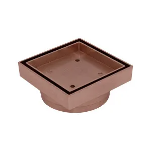 Art Bermuda Tile Ins 115x115x100mm Rose Gold by null, a Shower Grates & Drains for sale on Style Sourcebook