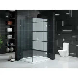Otto Front & Return Shower Screen Frameless (1111-1210)x2100 by null, a Shower Screens & Enclosures for sale on Style Sourcebook