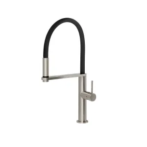 Blix Flexible Hose Sink Mixer 210 Round Brushed Nickel by null, a Laundry Taps for sale on Style Sourcebook