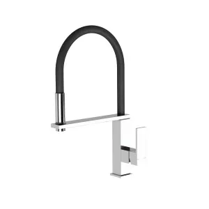 Vezz Flexible Hose Sink Mixer Square 210 Chrome by null, a Kitchen Taps & Mixers for sale on Style Sourcebook