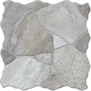 Step Stone CrazyPave Ashen Embossed Textured Tile by null, a Porcelain Tiles for sale on Style Sourcebook
