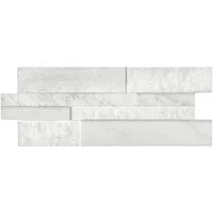Marmi Marble White Textured Tile by null, a Outdoor Tiles & Pavers for sale on Style Sourcebook