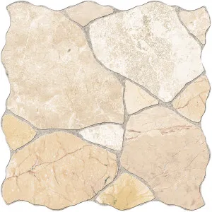Step Stone CrazyPave Buff Embossed Textured Tile by null, a Porcelain Tiles for sale on Style Sourcebook