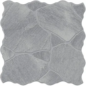 Step Stone CrazyPave Black Embossed Textured Tile by null, a Porcelain Tiles for sale on Style Sourcebook