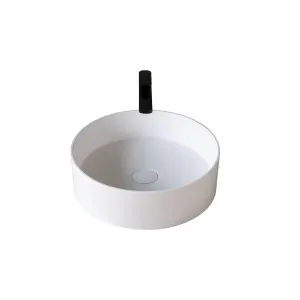 Bowl Round Vessel Basin Stone 400 Matte White by null, a Basins for sale on Style Sourcebook