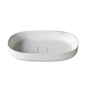 Bonn Oval Vessel Basin Stone 630x400 Matte White by null, a Basins for sale on Style Sourcebook