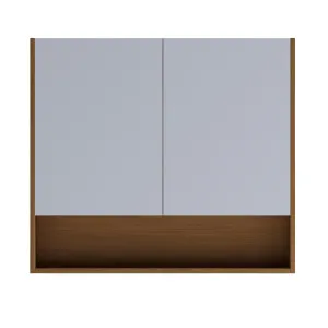 Hart Shaving Cabinet 900 Dbl Door Timber Veneer Frame & Shelf by null, a Shaving Cabinets for sale on Style Sourcebook