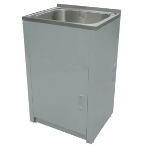 Misha Single Trough & Cab 1TH 610x510 45L Stainless Steel White with Overflow by null, a Troughs & Sinks for sale on Style Sourcebook