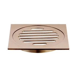 Haus 25 Grate Sq 110x110x100mm Brushed Copper by null, a Shower Grates & Drains for sale on Style Sourcebook