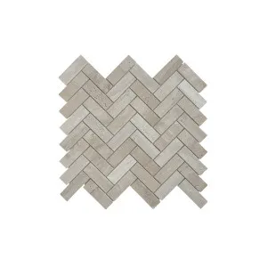 Fiba Natural Travertine Herringbone Beige Honed Unfilled Mosaic by null, a Mosaic Tiles for sale on Style Sourcebook