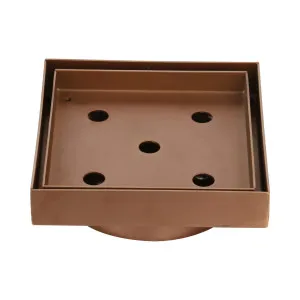 Haus 25 Tile Insert 106x106x100mm Brushed Copper by null, a Shower Grates & Drains for sale on Style Sourcebook