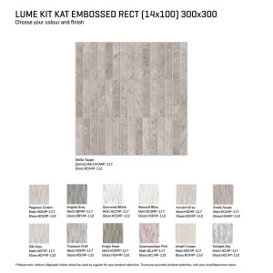 Lume Kitkat Embossed Tile by null, a Mosaic Tiles for sale on Style Sourcebook