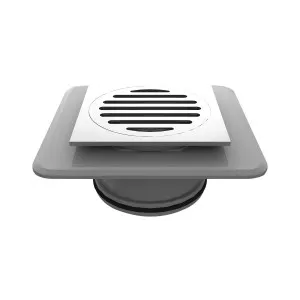 Art Stick Down Megaflex 80mm Chrome by null, a Shower Grates & Drains for sale on Style Sourcebook