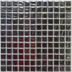 Phuket Black Chrome  Glass Natural Product Pearl Gloss Mosaic by null, a Mosaic Tiles for sale on Style Sourcebook