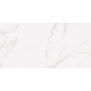 Bora Carrara White Gloss Tile by null, a Marble Look Tiles for sale on Style Sourcebook