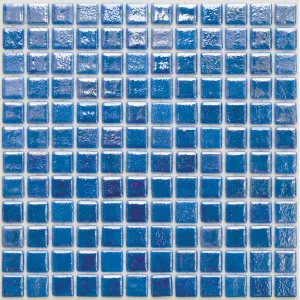 Barcelona Vivid Blue Glass Natural Product Pearl Gloss Mosaic by null, a Mosaic Tiles for sale on Style Sourcebook