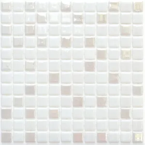 Jasper White Blend Glass Natural Product Mix Pearl Gloss Mosaic by null, a Mosaic Tiles for sale on Style Sourcebook