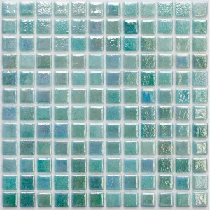 Tahiti Aspen Green Glass Natural Product Pearl Gloss Mosaic by null, a Mosaic Tiles for sale on Style Sourcebook