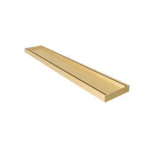 Lauxes Standard Tile Insert Floor Grate 2000mm Length x 100x21mm - Matt Yellow Gold by null, a Shower Grates & Drains for sale on Style Sourcebook
