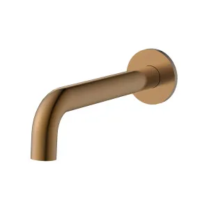 Misha Bath/Basin Outlet Curved 200 Brushed Copper by null, a Bathroom Taps & Mixers for sale on Style Sourcebook