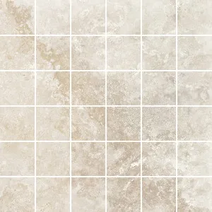 Pompeii Travertine Crema Microtec Textured Mosaic Tile by null, a Outdoor Tiles & Pavers for sale on Style Sourcebook