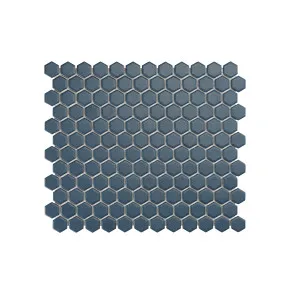 Regency Blue Hexagon Textured Mosaic Tile by null, a Outdoor Tiles & Pavers for sale on Style Sourcebook