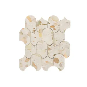 Sonic Nougat Terrazzo Natural Product Honed Mosaic by null, a Terrazzo Look Tiles for sale on Style Sourcebook
