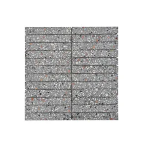 Venice  Dark Grey Terrazzo Natural Product Finger Honed Mosaic by null, a Terrazzo Look Tiles for sale on Style Sourcebook