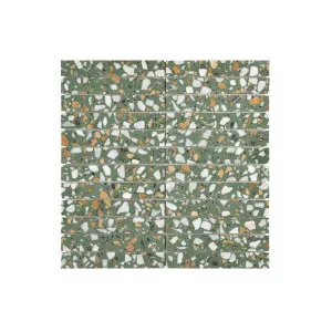Venice  Green Terrazzo Natural Product Finger Honed Mosaic by null, a Mosaic Tiles for sale on Style Sourcebook