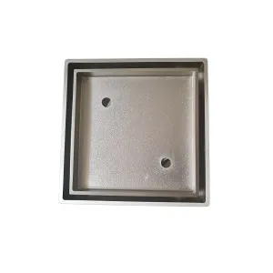 KFG Tile Insert Satin Nickel 115x115x90 by null, a Shower Grates & Drains for sale on Style Sourcebook