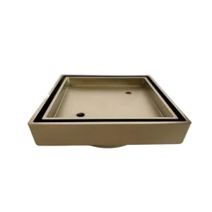 KFG Tile Insert Brushed Gold 115x115x90 by null, a Shower Grates & Drains for sale on Style Sourcebook
