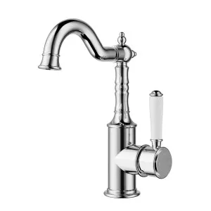 Clasico Federation Basin Mixer Ceramic Handle Chrome by null, a Bathroom Taps & Mixers for sale on Style Sourcebook