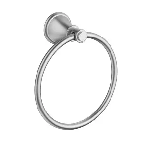 Clasico Towel Ring Brushed Nickel by null, a Towel Rails for sale on Style Sourcebook
