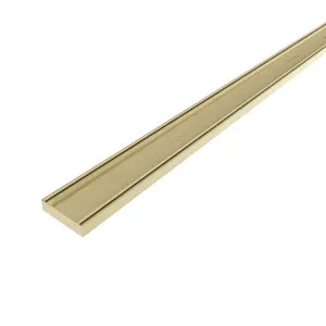 DTA Hayman Tile Insert Alumin Brushed Gold Light 26x100x3000 by null, a Shower Grates & Drains for sale on Style Sourcebook
