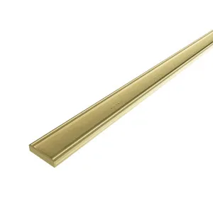 DTA Hayman Tile Insert Alumin Brushed Gold Light 21x100x3000 by null, a Shower Grates & Drains for sale on Style Sourcebook