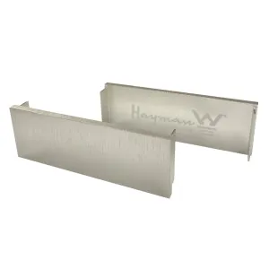 DTA Hayman Alumin 35mm End Caps Brushed Silver 2pk by null, a Shower Grates & Drains for sale on Style Sourcebook