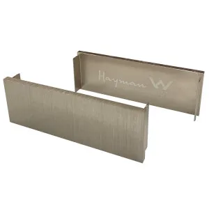 DTA Hayman Alumin 35mm End Caps Brushed Nickel 2pk by null, a Shower Grates & Drains for sale on Style Sourcebook